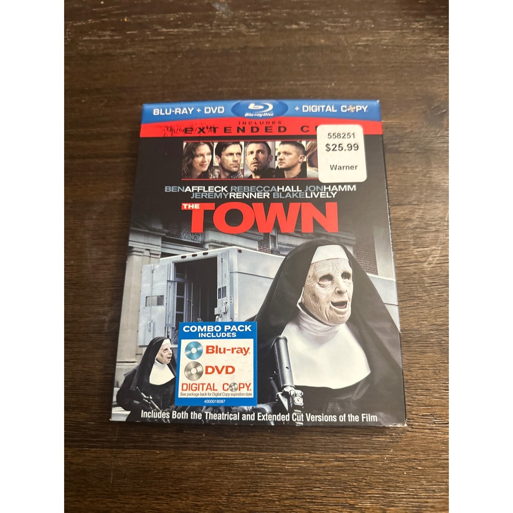 The‎ Town Extended Cut Blu-ray DVD Combo Pack Ben Affleck Crime Thriller